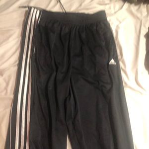 Men’s large black adidas joggers